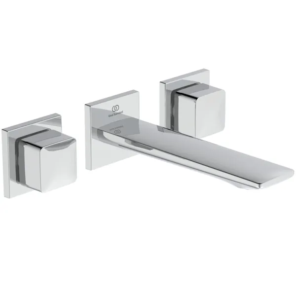 Ideal Standard Wand-Waschtischarmatur Conca Armaturen CONCA Atelier Collections A7445AA, eckige Rosetten, Ausladung 180mm, Chrom Ideal Standard Wand-Waschtischarmatur Conca Armaturen CONCA Atelier Collections A7445AA, eckige Rosetten, Ausladung 180mm, Chrom