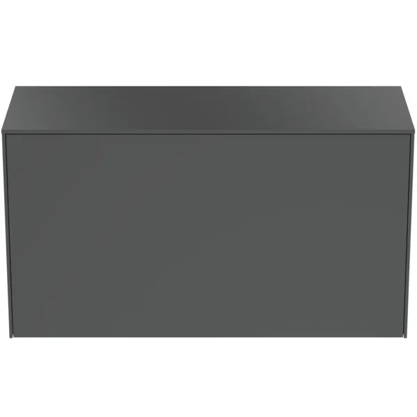 Ideal Standard Conca Waschtischunterschrank, Anthrazit matt, 1002x373x550 mm, 1 Auszug mit Push-Open und Softclose-Einzug Ideal Standard Conca Waschtischunterschrank, Anthrazit matt, 1002x373x550 mm, 1 Auszug mit Push-Open und Softclose-Einzug