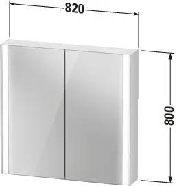 Duravit Spiegelschrank Version: Sensor „XViu“ 82 × 80 × 15,6 cm