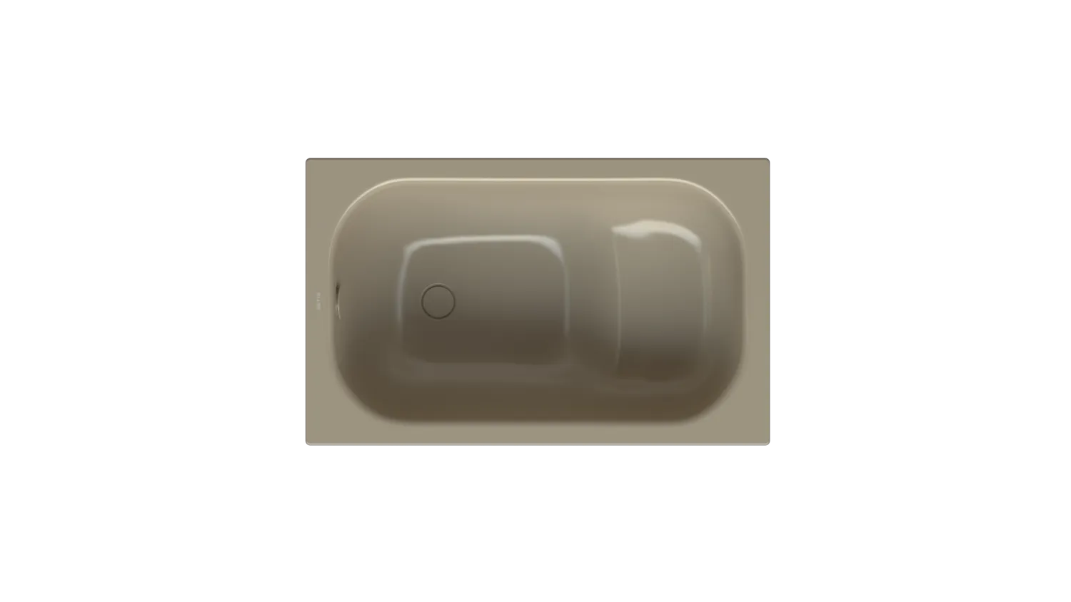 Bette Badewanne Rechteck Step Hazel 1050x650x420 mm Einbau Unterbau Raumspar 30 mm Randhöhe 36 l Nutzinhalt glasierter Titan-Stahl schallreduzierende Antidröhn-Matte