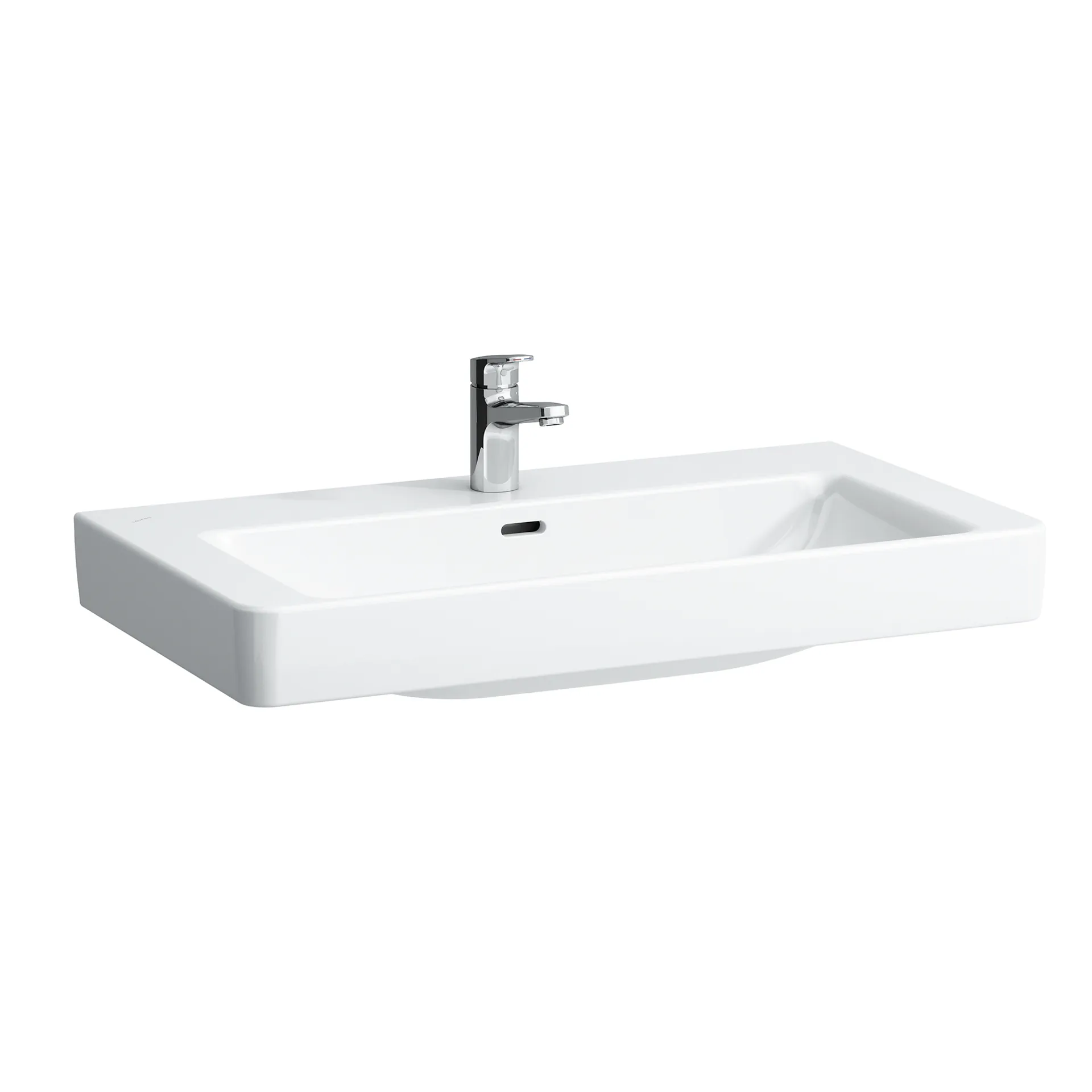 Waschtisch PRO S 465x850x175 1 Hahnloch mit Überlauf weiß