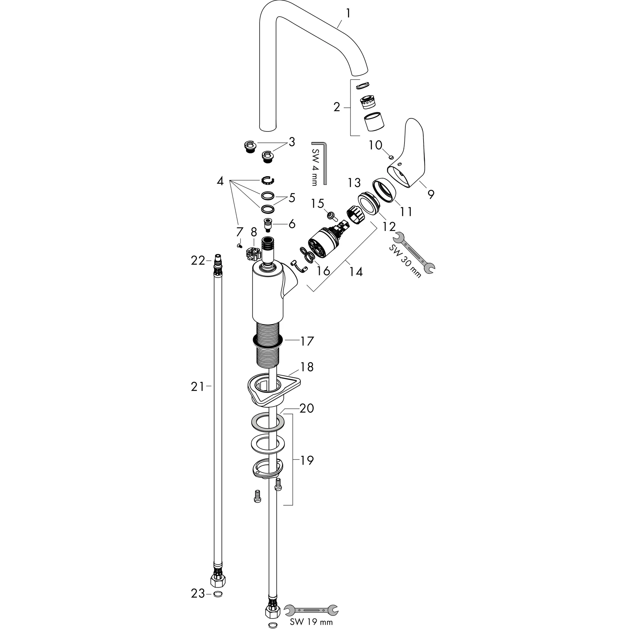 Hansgrohe Focus M41 Einhebel-Küchenmischer 260, EcoSmart, 1jet, Chrom Hansgrohe Focus M41 Einhebel-Küchenmischer 260, EcoSmart, 1jet, Chrom
