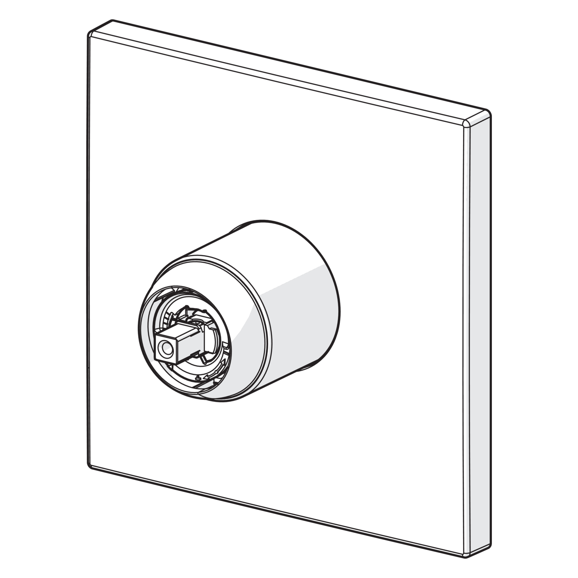 HansaVAROX Duscharmatur Fertigmontageset für Brausebatterie PRO 4055 Rosette eckig Chrom HansaVAROX Duscharmatur Fertigmontageset für Brausebatterie PRO 4055 Rosette eckig Chrom