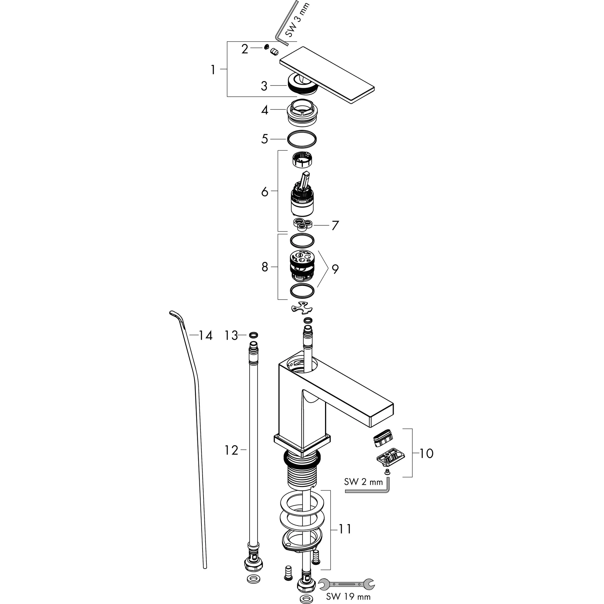 Hansgrohe Tecturis E Einhebel-Waschtischmischer 110 EcoSmart+ mit Zugstangen-Ablaufgarnitur, Chrom Hansgrohe Tecturis E Einhebel-Waschtischmischer 110 EcoSmart+ mit Zugstangen-Ablaufgarnitur, Chrom