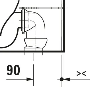 Stand-Tiefspül-WC „Qatego“ 39 × 40 × 60 cm in, mit Spülrand