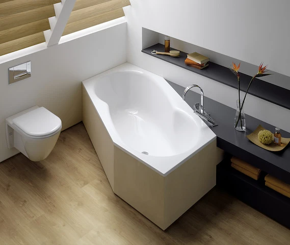 Bette sechseck Badewanne „BetteMetric“ 206 × 90 cm in Ebony Bette sechseck Badewanne „BetteMetric“ 206 × 90 cm in Ebony