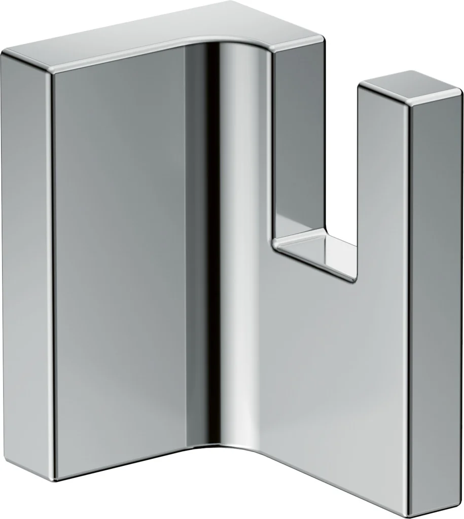 Hansgrohe AXOR Universal Rectangular Handtuchhaken Chrom, Wandmontage, verdeckte Befestigung, Bohrabstand 35 mm, Bohrloch Ø 6 mm