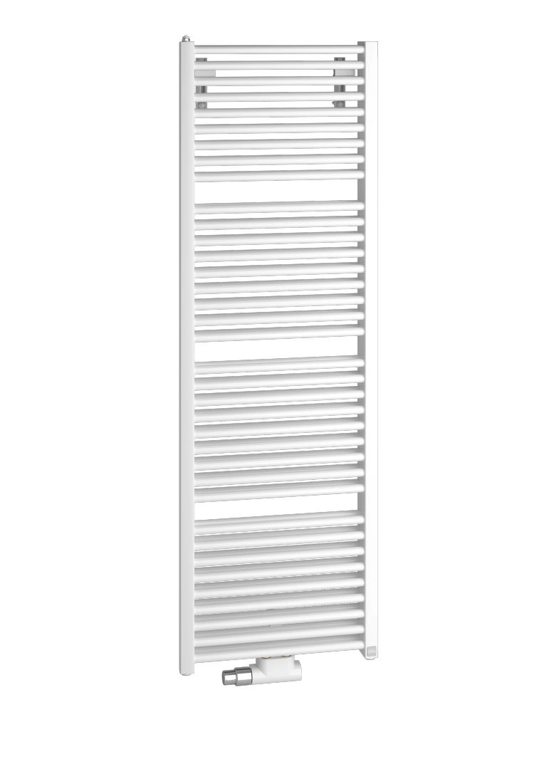 Kermi Design-Heizkörper „Duett®“ 63,4 × 118,8 cm in glanzsilber Metallic