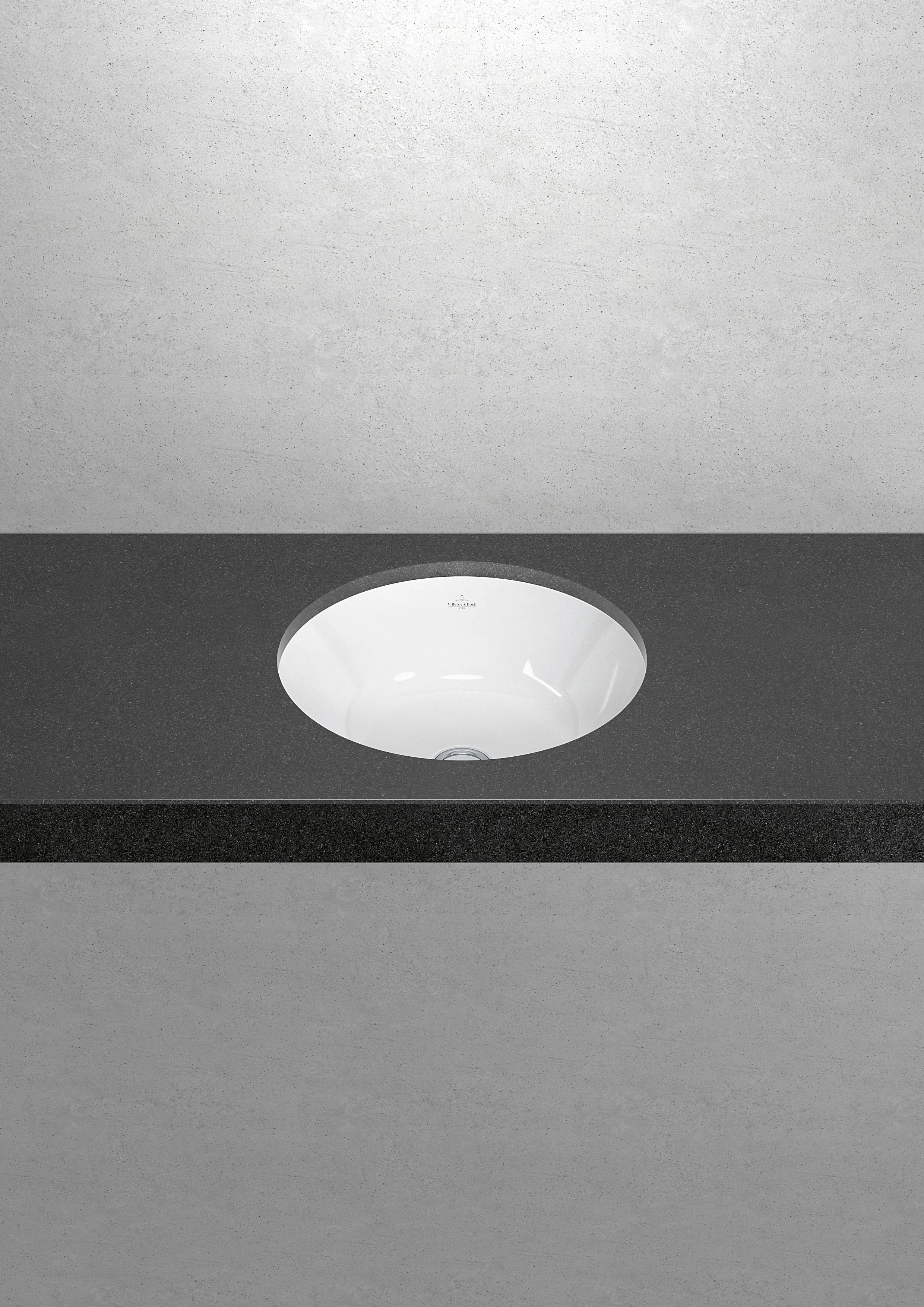 Villeroy & Boch Unterbauwaschtisch „Architectura“ ⌀ 450 mm, ohne Hahnlochbohrung in Weiß Alpin Villeroy & Boch Unterbauwaschtisch „Architectura“ ⌀ 450 mm, ohne Hahnlochbohrung in Weiß Alpin