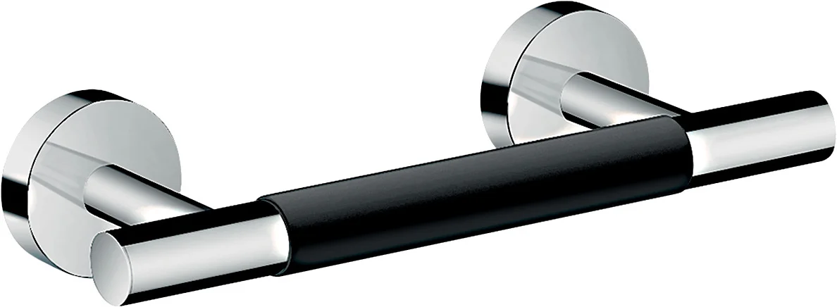 Hansgrohe Unica Fußstützen Comfort, Chrom, 284 mm Länge, Wandmontage mit verdeckter Befestigung, Bohrabstand 192 mm