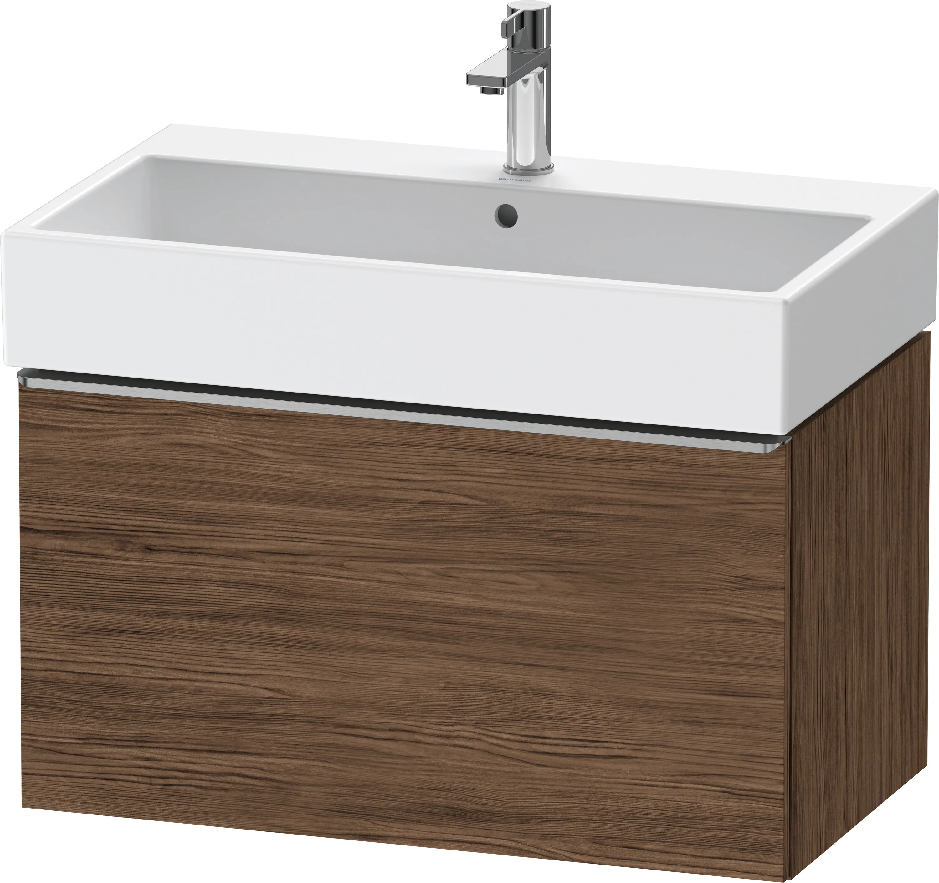 Duravit Waschtischunterschrank wandhängend „D-Neo“ 78,4 × 44 × 44,2 cm Nussbaum Dunkel