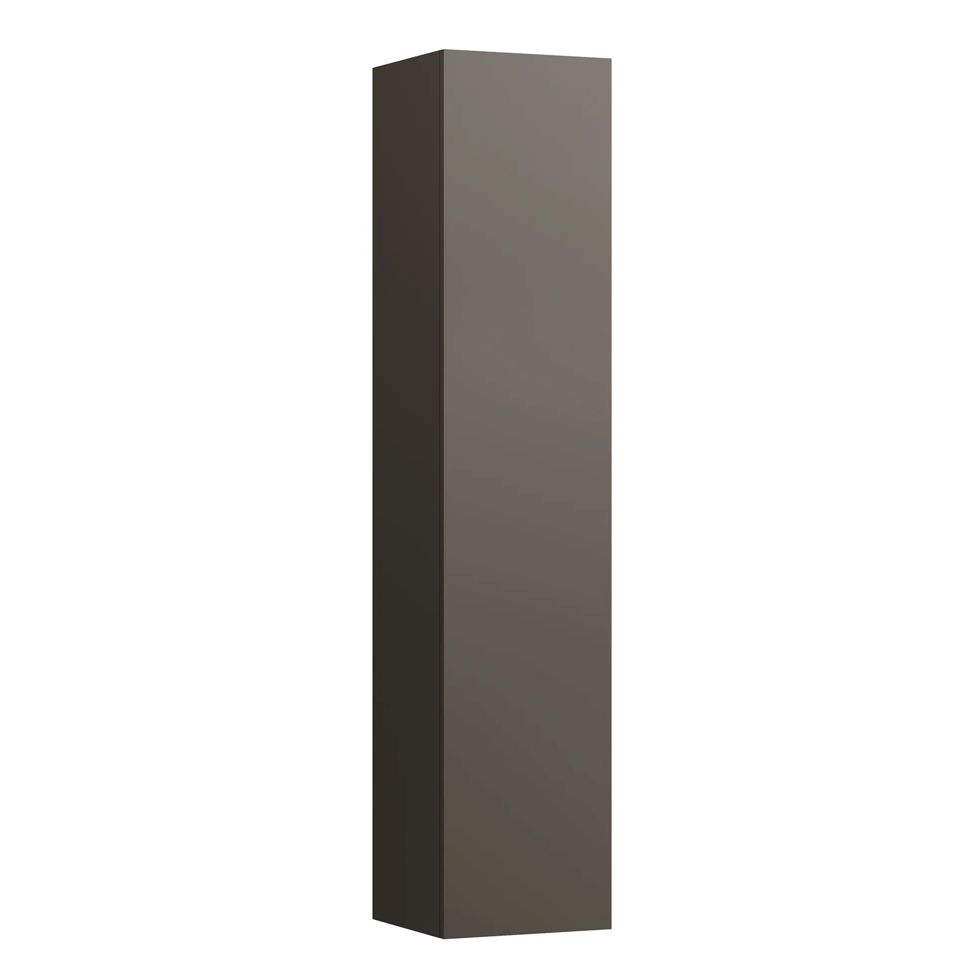 Laufen Hochschrank ILBAGNOALESSI 334x350x1650, 1 Tür, Scharnier links, 4 Glasablagen (fix), Griff rechts, Dunkelbraun Laufen Hochschrank ILBAGNOALESSI 334x350x1650, 1 Tür, Scharnier links, 4 Glasablagen (fix), Griff rechts, Dunkelbraun