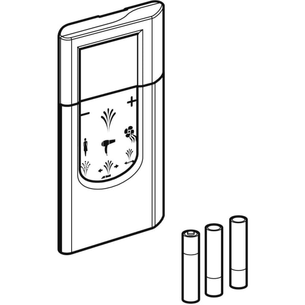 Fernbedienung für AquaClean 5000plus: weiß-alpin Fernbedienung für AquaClean 5000plus: weiß-alpin