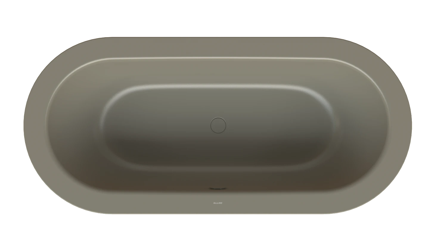 Bette oval Badewanne „BetteStarlet Oval Silhouette“ 175 × 80 cm in Graphite