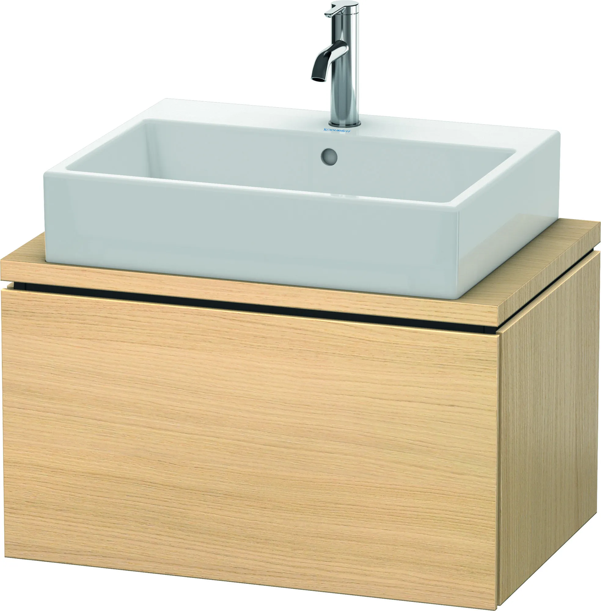 Duravit Waschtischunterschrank wandhängend „L-Cube“ 72 × 40 × 47,7 cm Mediterrane Eiche