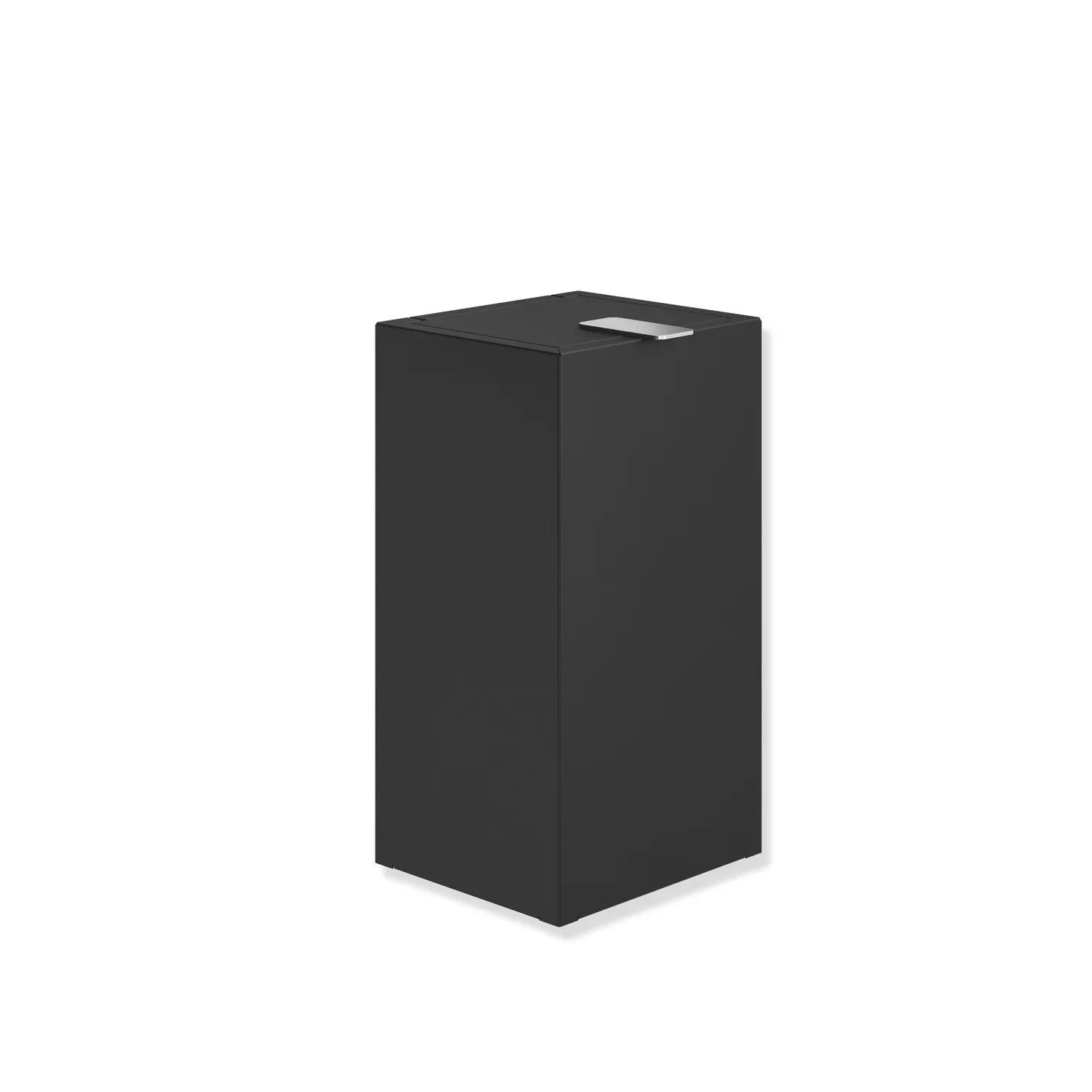 HEWI Abfalleimer „System 900“, Befestigung verdeckt in Schwarz tiefmatt HEWI Abfalleimer „System 900“, Befestigung verdeckt in Schwarz tiefmatt