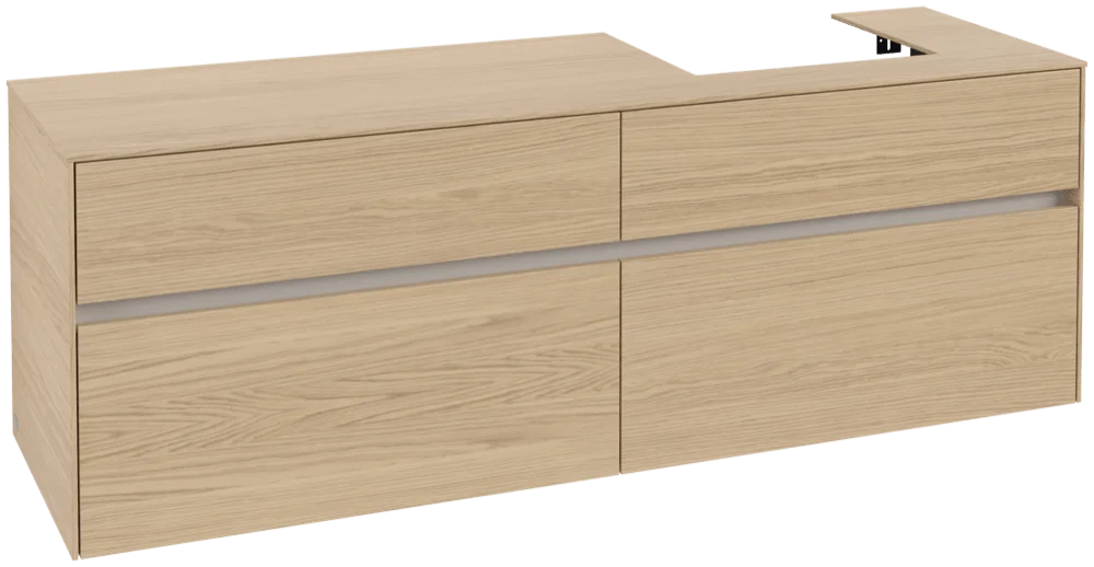 Villeroy & Boch Collaro Waschbeckenunterschrank 1600x548x500mm, Holz, Nordic Oak