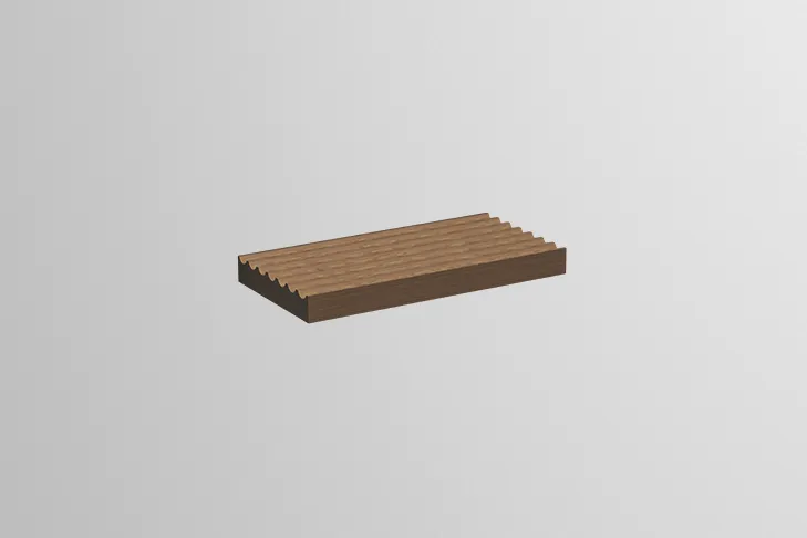 Facheinteilung TB.1 8400063 Eiche gekälkt Facheinteilung TB.1 8400063 Eiche gekälkt