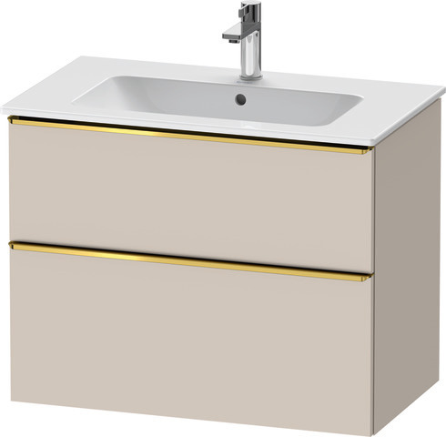 Duravit Waschtischunterschrank wandhängend „D-Neo“ 81 × 62,5 × 46,2 cm