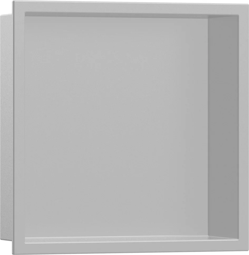 Hansgrohe XtraStoris Original Wandnische mit Rahmen 300x300x100 mm Betongrau