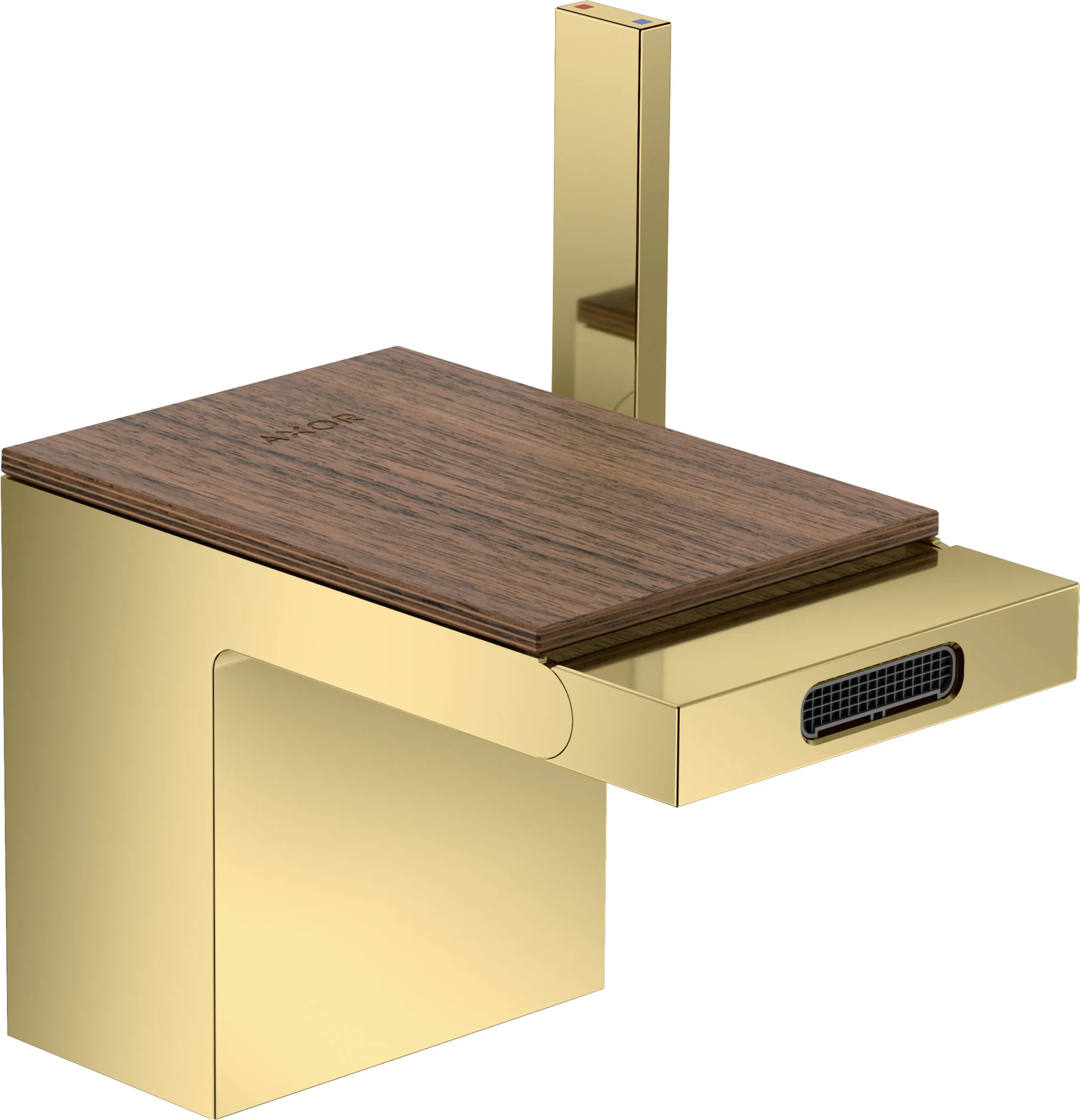 Hansgrohe AXOR MyEdition Platte 117 mm, Amerikanischer Nussbaum, abnehmbar Hansgrohe AXOR MyEdition Platte 117 mm, Amerikanischer Nussbaum, abnehmbar