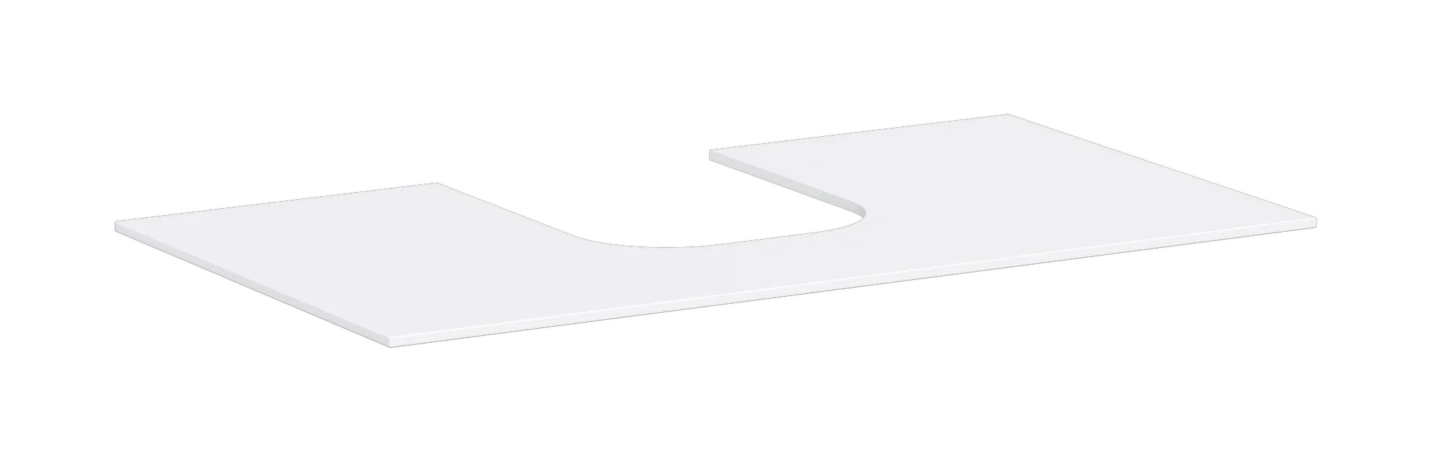 Hansgrohe Xevolos E Möbel, 54209XXX, Aufsatzwaschtisch geschliffen, Mattweiß