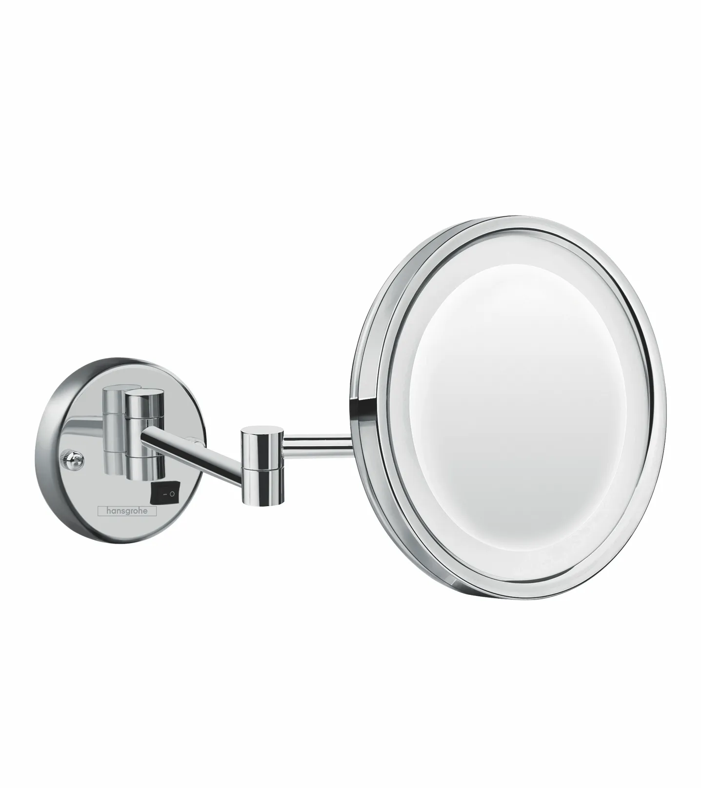Rasierspiegel Logis Universal chrom mit LED Licht Rasierspiegel Logis Universal chrom mit LED Licht