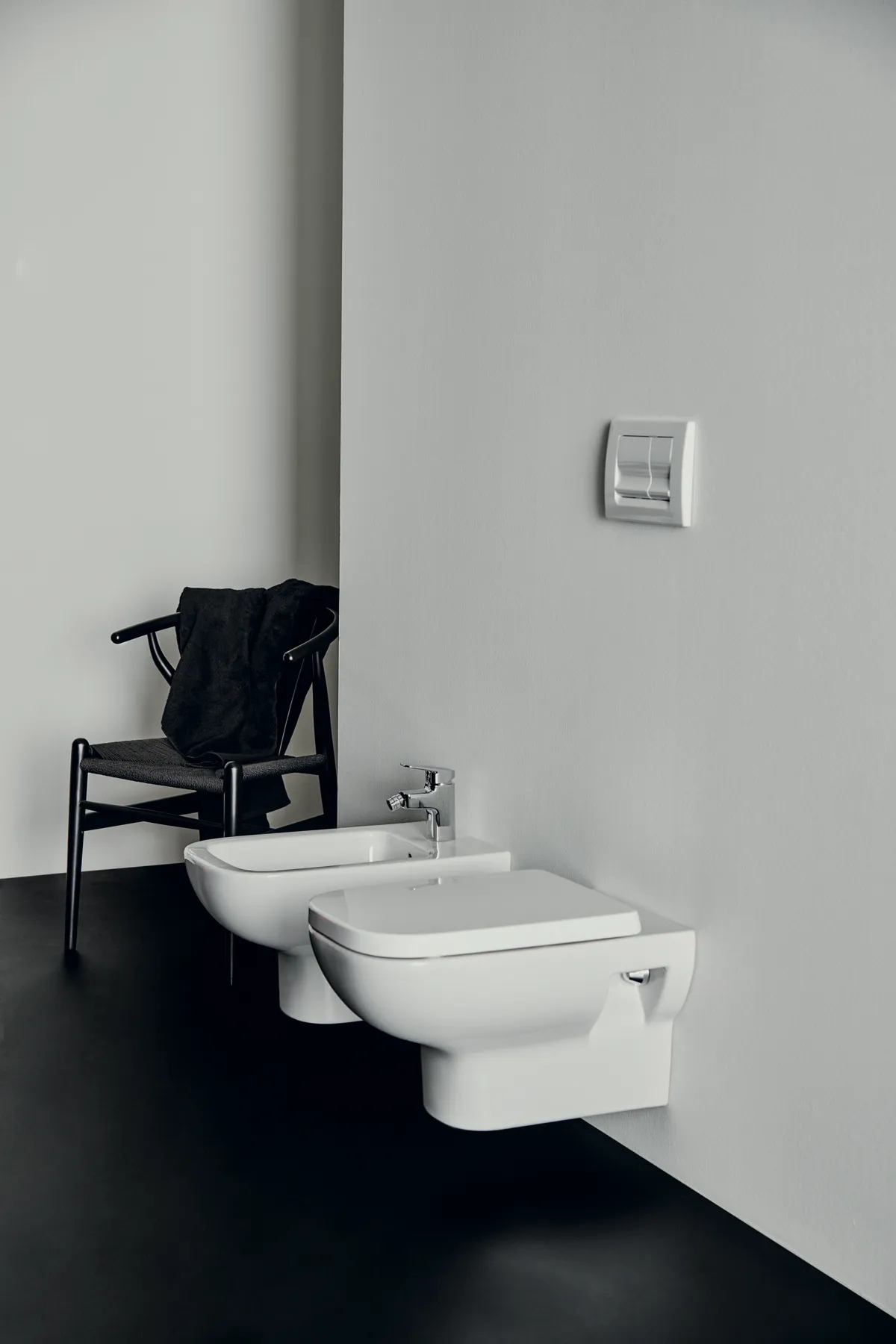 Betätigungsplatte M1 Solea, mechanische Auslösung, Chrom Betätigungsplatte M1 Solea, mechanische Auslösung, Chrom