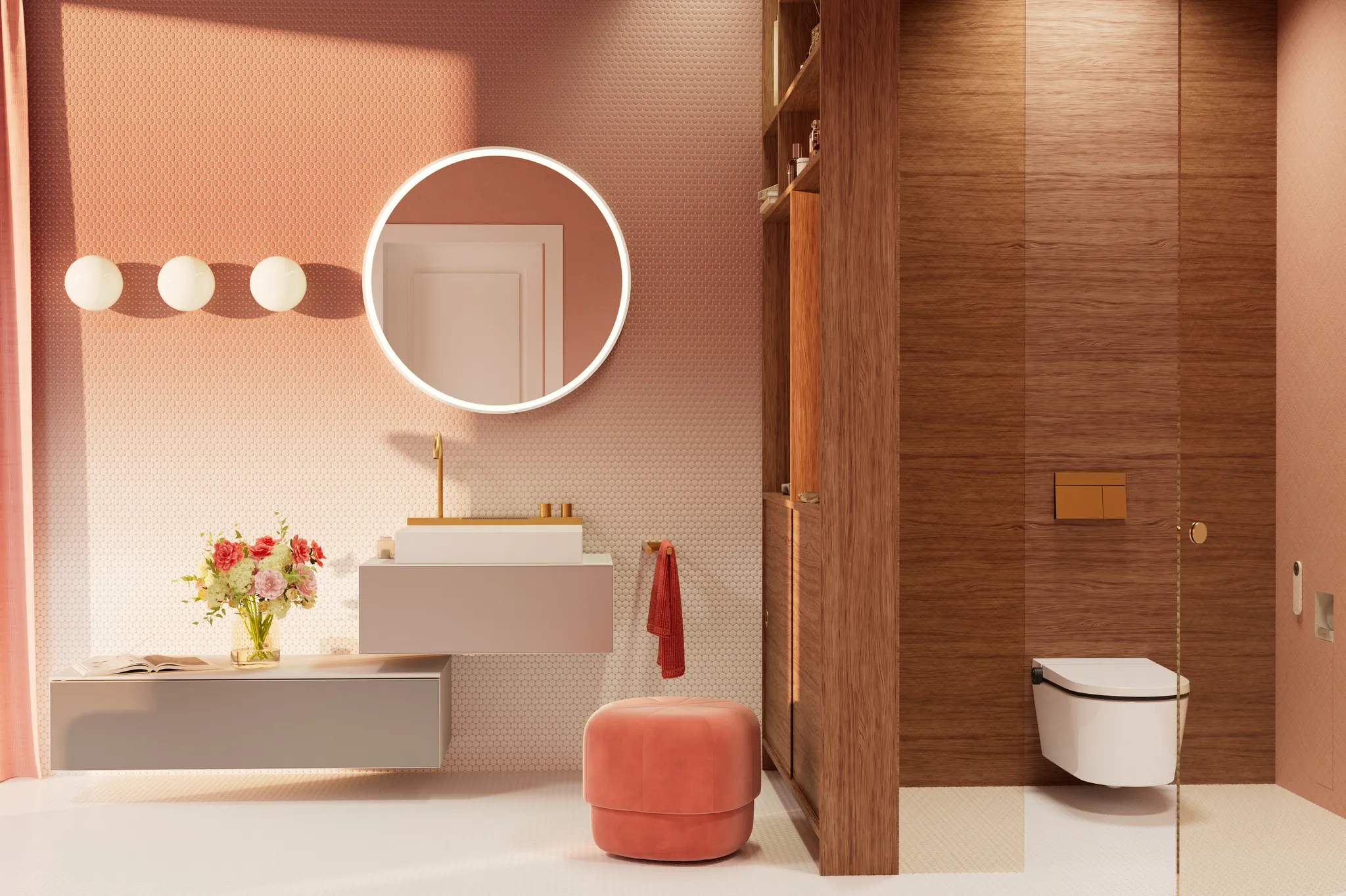 LavaPura Element S Wand-Dusch-WC Komplett Set AquaHelix Flush, SmartClean, HygieneEffect, Weiß