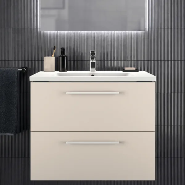 Ideal Standard Waschtischunterschrank „i.lifeB“ 80 × 63 × 50,5 cm Sandbeige matt Ideal Standard Waschtischunterschrank „i.lifeB“ 80 × 63 × 50,5 cm Sandbeige matt