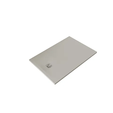 TERRA Duschwanne 80 x 140 H3 cm Abflussabdeckung inkl. Mattschwarz
