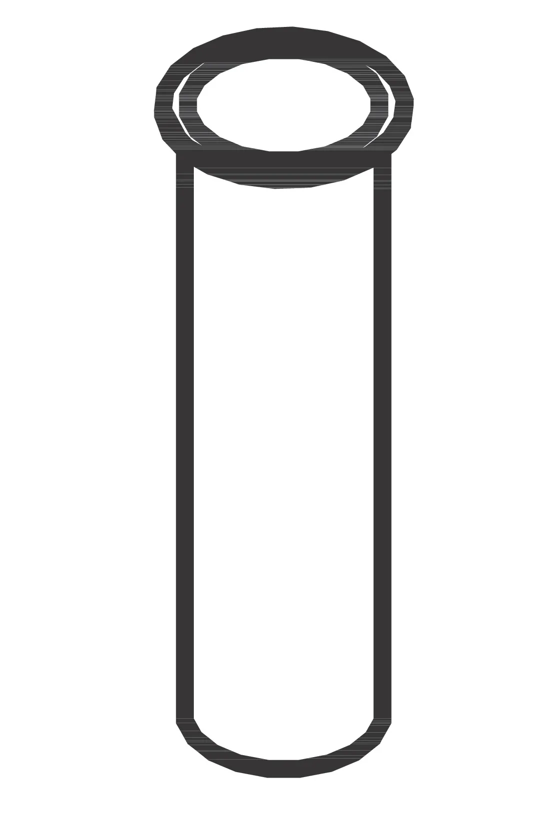 Wandrohr DN32 300mm chrom mit Bord