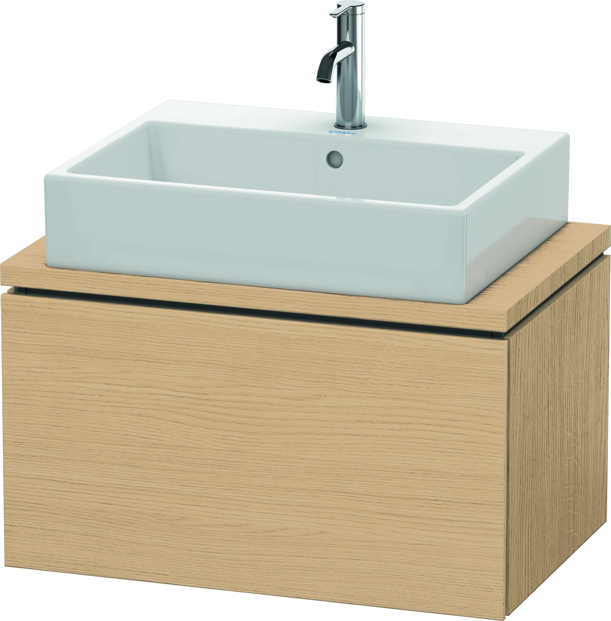 Duravit Waschtischunterschrank wandhängend „L-Cube“ 72 × 40 × 47,7 cm Eiche Natur Duravit Waschtischunterschrank wandhängend „L-Cube“ 72 × 40 × 47,7 cm Eiche Natur