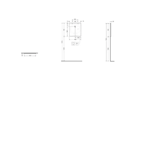 Kludi Kludi-LUMA Spiegel 60x68cm LED & Entfeuchter 6000K - 400Lumen