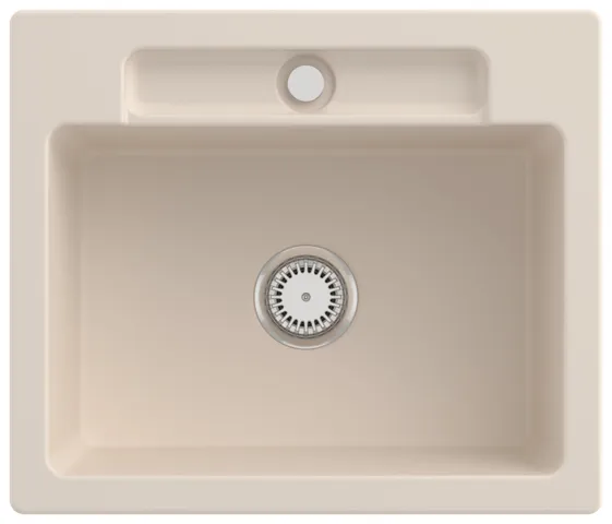 Villeroy & Boch Einbau-Küchenspülbecken „Siluet“ 60 S 600 × 510 × 220 mm in Ivory Villeroy & Boch Einbau-Küchenspülbecken „Siluet“ 60 S 600 × 510 × 220 mm in Ivory