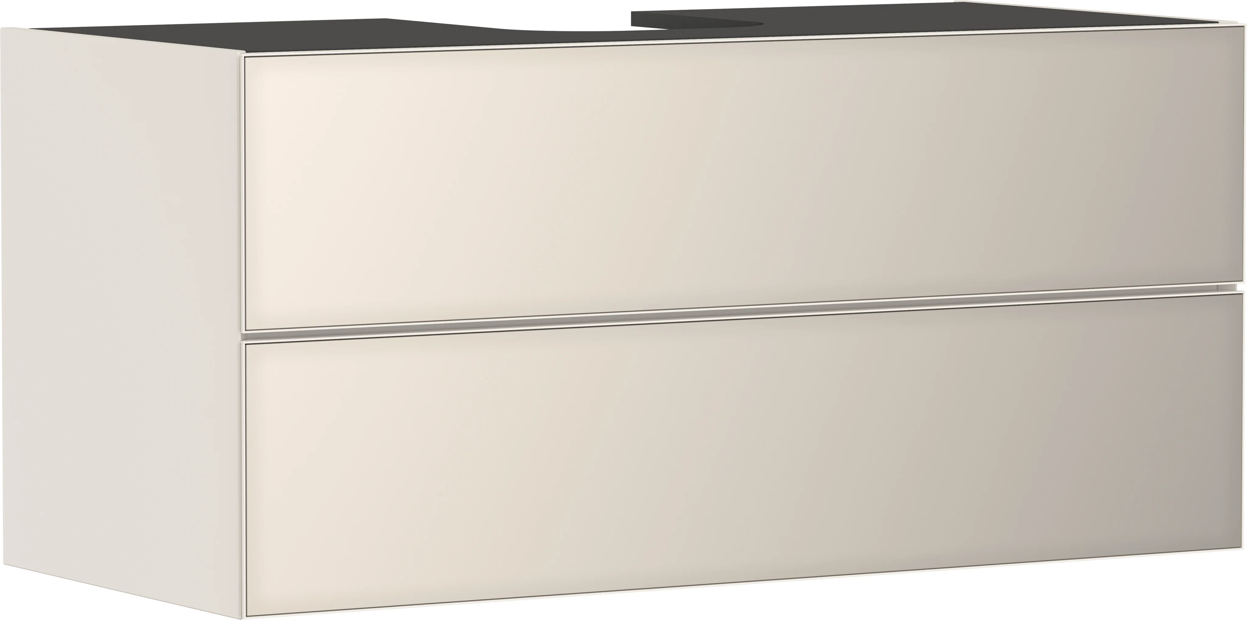 Hansgrohe Xevolos E Waschtischunterschrank Sandbeige Matt, 1.180 x 550 mm, 2 Schubkästen, grifflos mit PushOpen und SoftClose Hansgrohe Xevolos E Waschtischunterschrank Sandbeige Matt, 1.180 x 550 mm, 2 Schubkästen, grifflos mit PushOpen und SoftClose