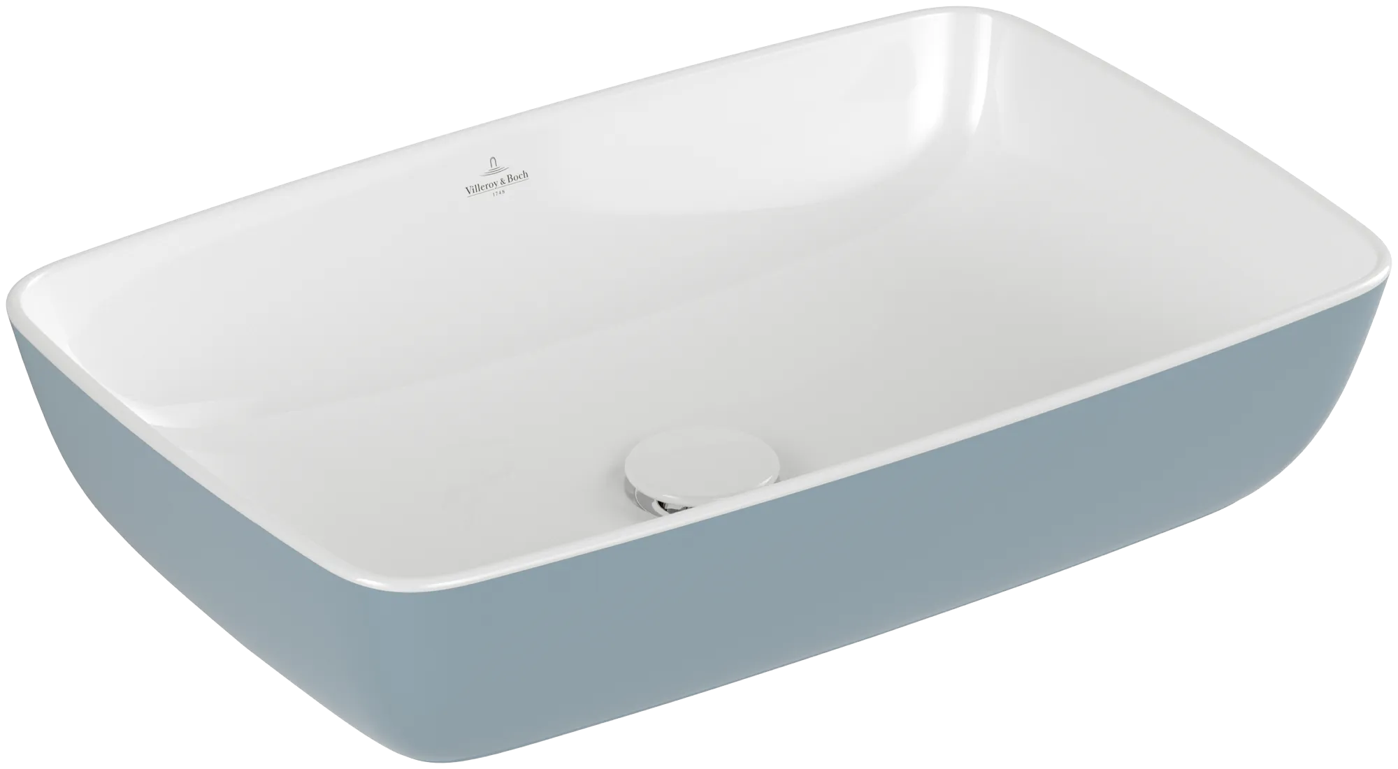 Villeroy & Boch Aufsatzwaschtisch aus TitanCeram „Artis“ 580 × 385 × 130 mm in Frozen