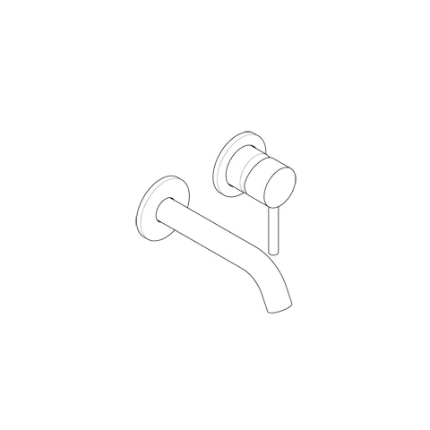 Kludi BOZZ WT-2LOCH-WAND-EHM, Unterputz-Waschtisch-Einhandmischer, chrom Kludi BOZZ WT-2LOCH-WAND-EHM, Unterputz-Waschtisch-Einhandmischer, chrom