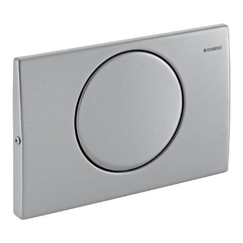 Mambo Betätigungsplatte für Spül-Stopp-Spülung, verschraubbar: gebürstet Mambo Betätigungsplatte für Spül-Stopp-Spülung, verschraubbar: gebürstet