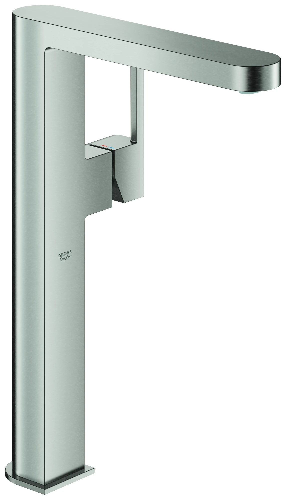 Einhand-Waschtischbatterie Plus 32618_3, XL-Size, Einlochmontage, für freistehende Waschschüsseln, glatter Körper, chrom