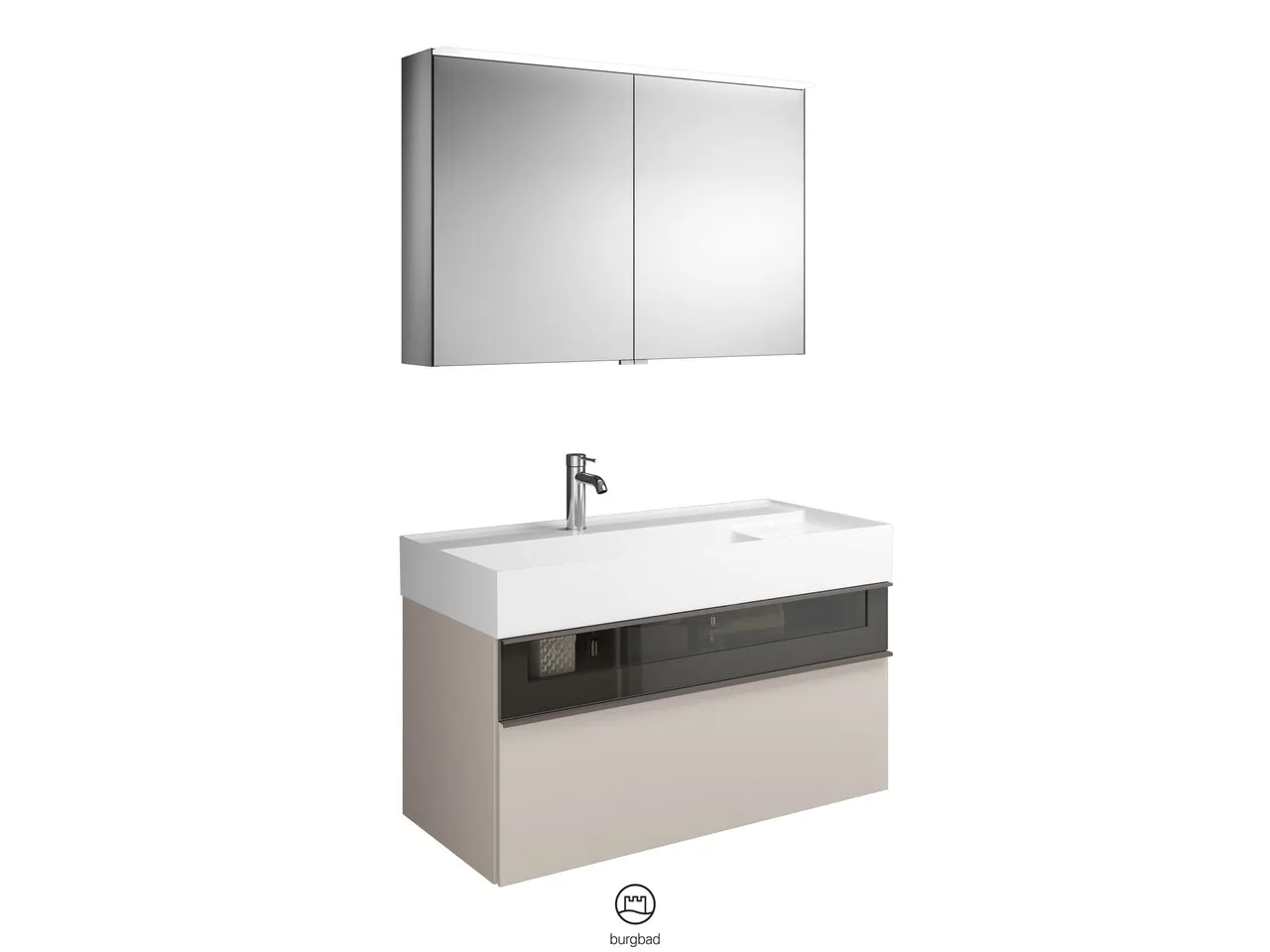 burgbad Yumo PG1 Badmöbelset (SFKZ102), Breite 1015 mm burgbad Yumo PG1 Badmöbelset (SFKZ102), Breite 1015 mm