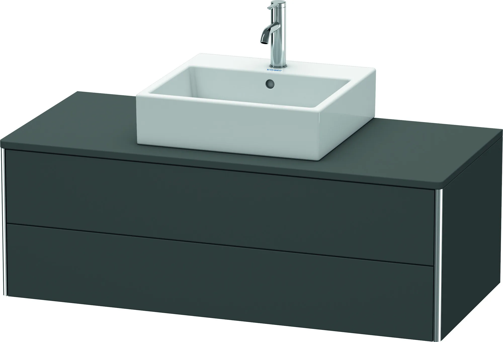 Duravit Waschtischunterschrank wandhängend „XSquare“ 120 × 40 × 54,8 cm Graphit Matt Duravit Waschtischunterschrank wandhängend „XSquare“ 120 × 40 × 54,8 cm Graphit Matt