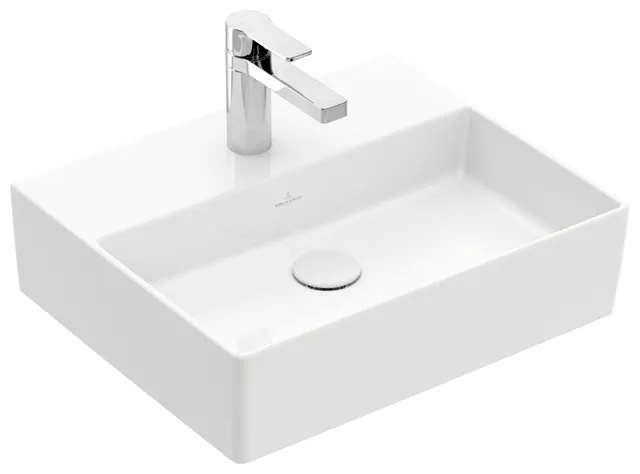 Villeroy & Boch Wandwaschtisch aus TitanCeram geschliffen „Memento 2.0“ 500 × 420 × 140 mm, mit Hahnlochbohrung, Hahnlochposition mittig in Weiß Alpin Villeroy & Boch Wandwaschtisch aus TitanCeram geschliffen „Memento 2.0“ 500 × 420 × 140 mm, mit Hahnlochbohrung, Hahnlochposition mittig in Weiß Alpin