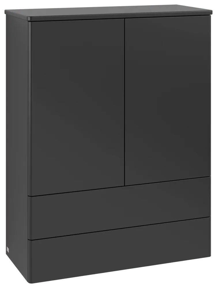 Villeroy & Boch Antao Highboard K47, 814x1039x356mm, 2 Türen, Black Matt Lacquer Villeroy & Boch Antao Highboard K47, 814x1039x356mm, 2 Türen, Black Matt Lacquer