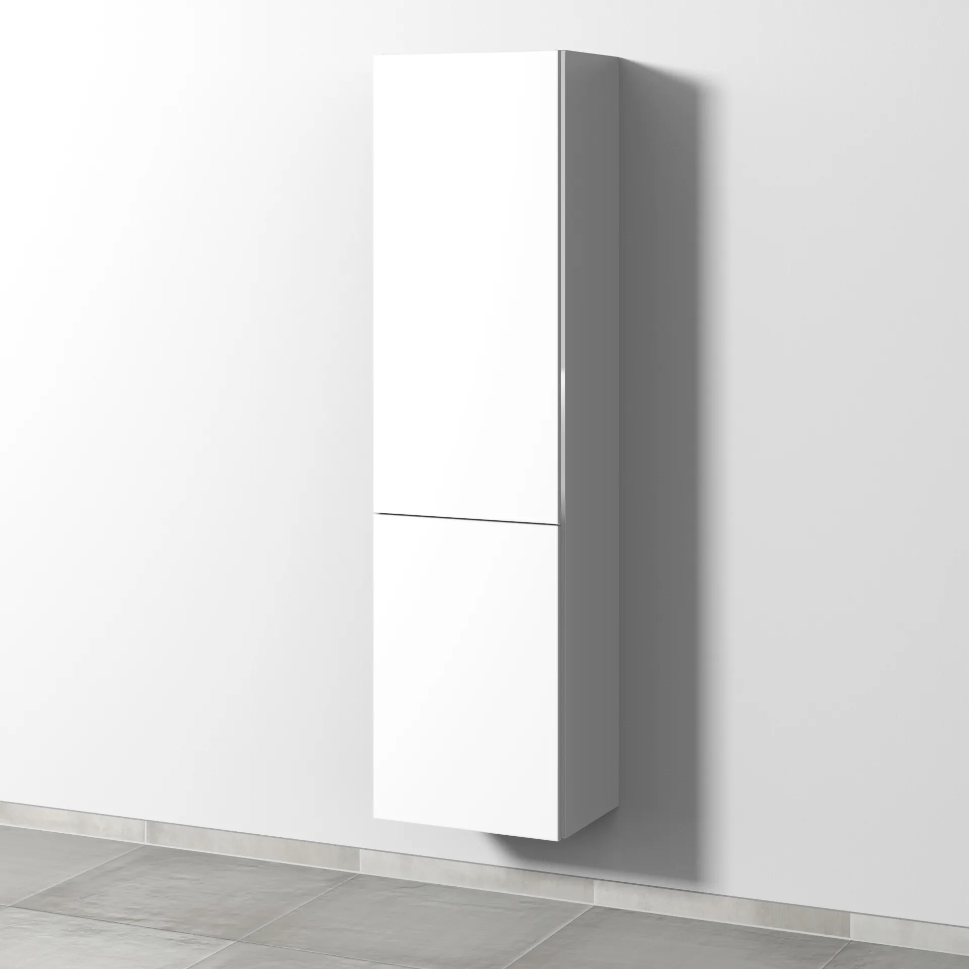 Sanipa Stauraumschrank „3way“ 450 × 1700 × 345 mm Anschlag links, in Weiß-Soft, Anschlag links