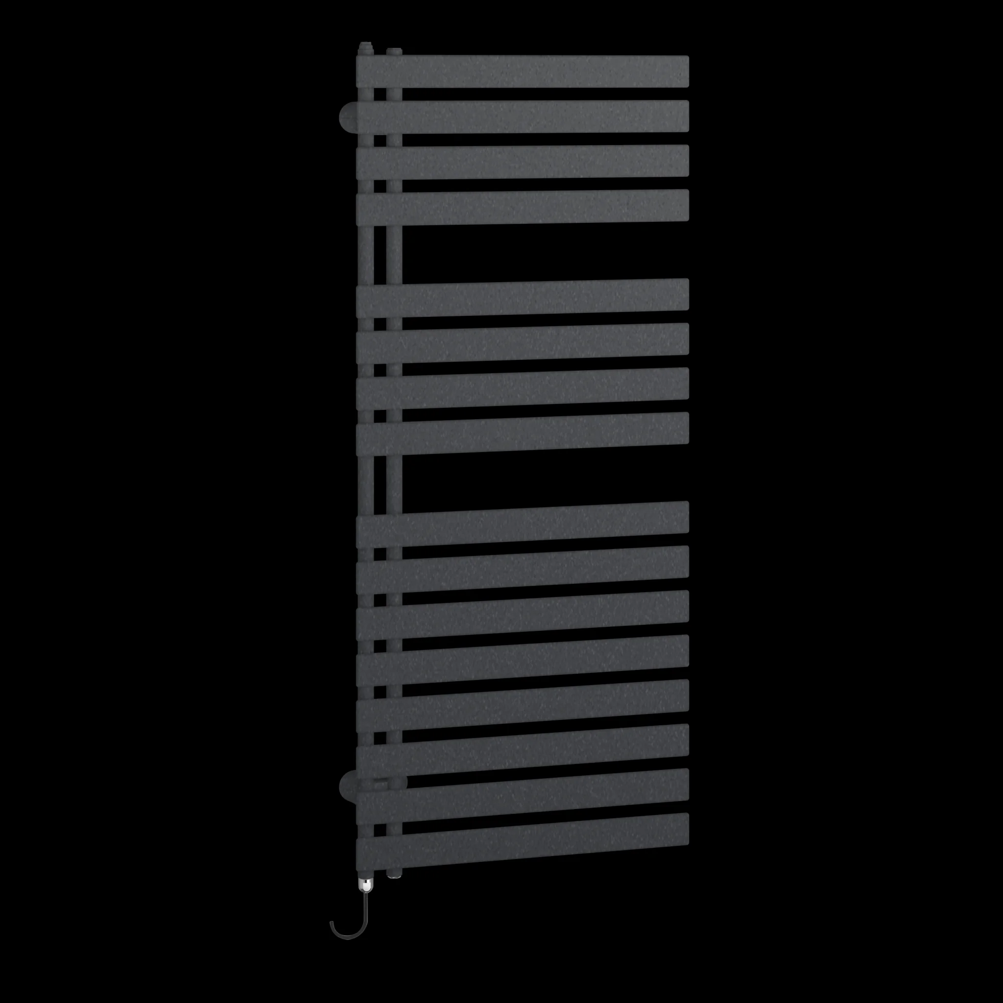 Kermi Design-Elektroheizkörper „Credo® Half® flat-E“ 45 × 103,9 cm in Anthracite Grey