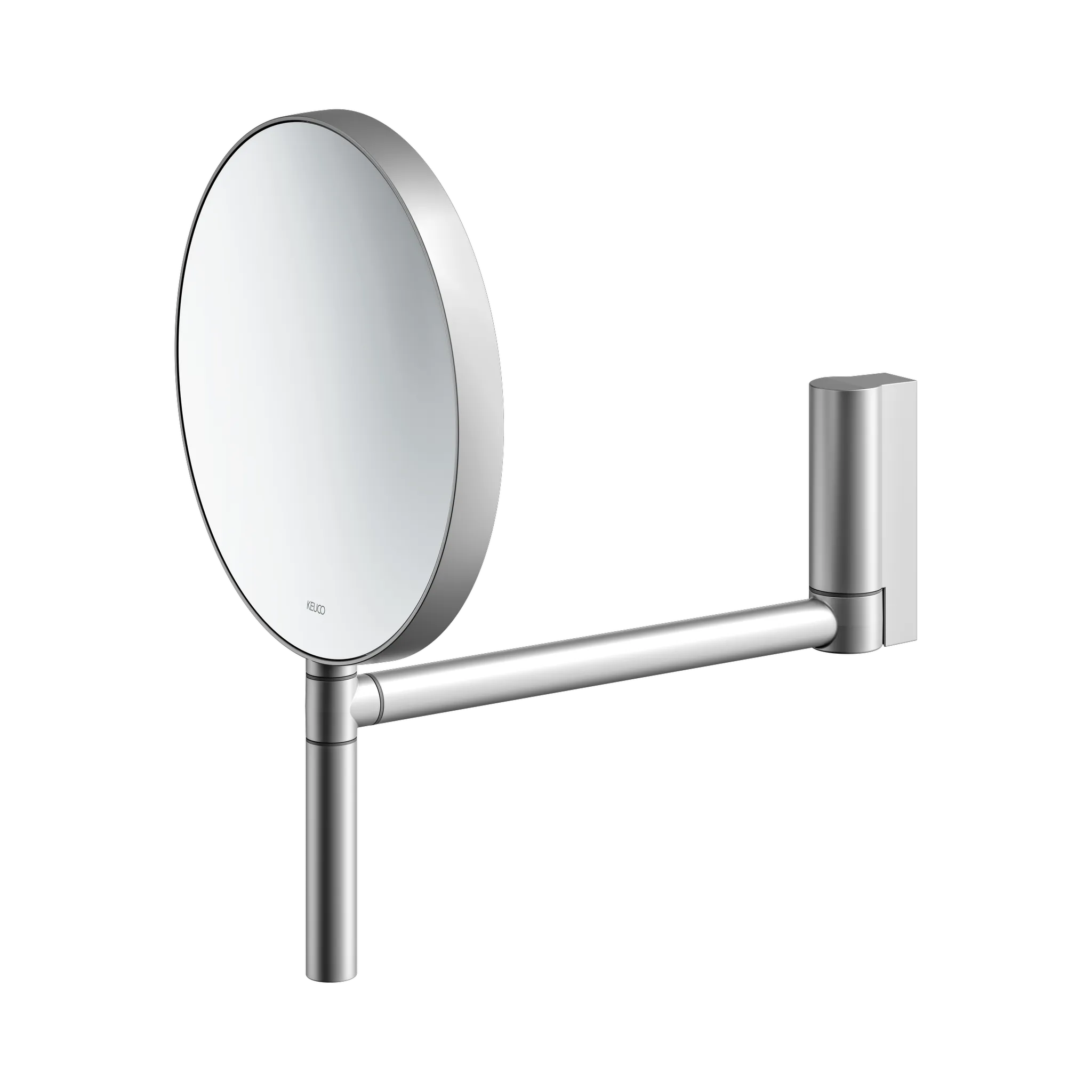KEUCO Kosmetikspiegel „Plan“ Rund, ohne Beleuchtung in Aluminium-finish, ⌀ 193 mm
