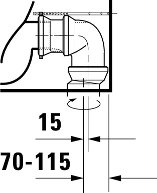 Stand-WC Kombi No.1,Weiß, 650mm,riml,TS,Abg.waagr.,var.Zul., 