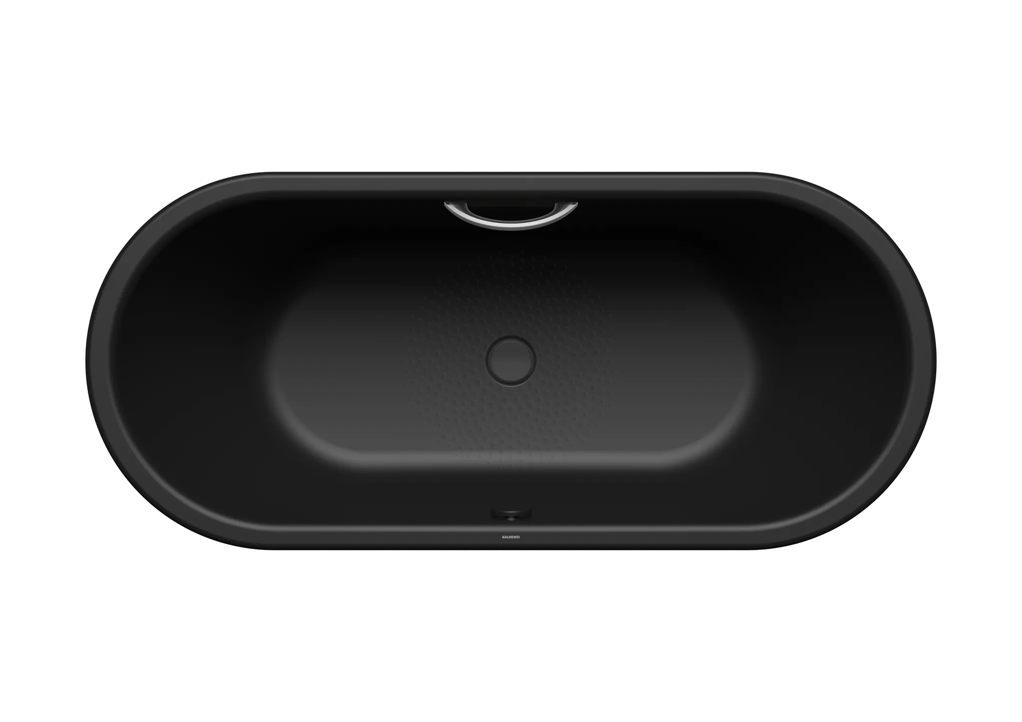 Kaldewei Badewanne „Centro Duo Oval“ oval 170 × 75 cm, ohne Wannenträger, mit Grifflochbohrungen mit Überlaufbohrung, in schwarz Kaldewei Badewanne „Centro Duo Oval“ oval 170 × 75 cm, ohne Wannenträger, mit Grifflochbohrungen mit Überlaufbohrung, in schwarz