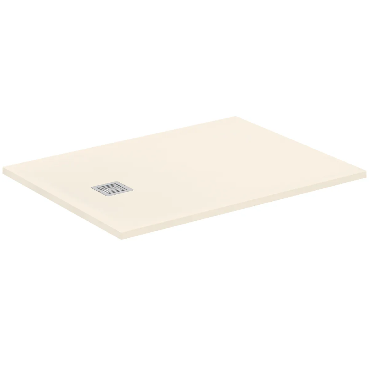 Ideal Standard Rechteck-Brausewanne Ultra Flat S + 1200x900mm Ablauf 25cm Mitte/Seite Sandstein